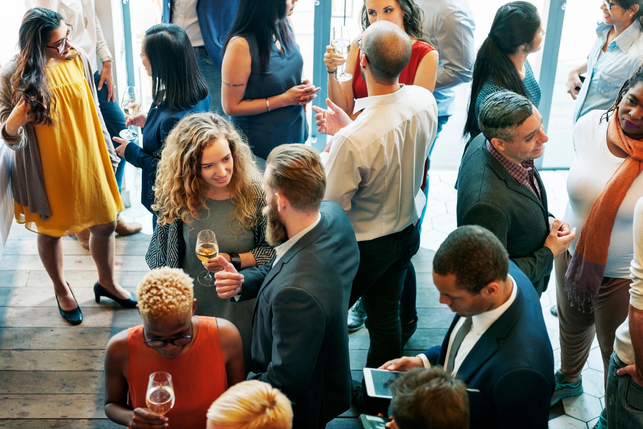 networking at elite venue