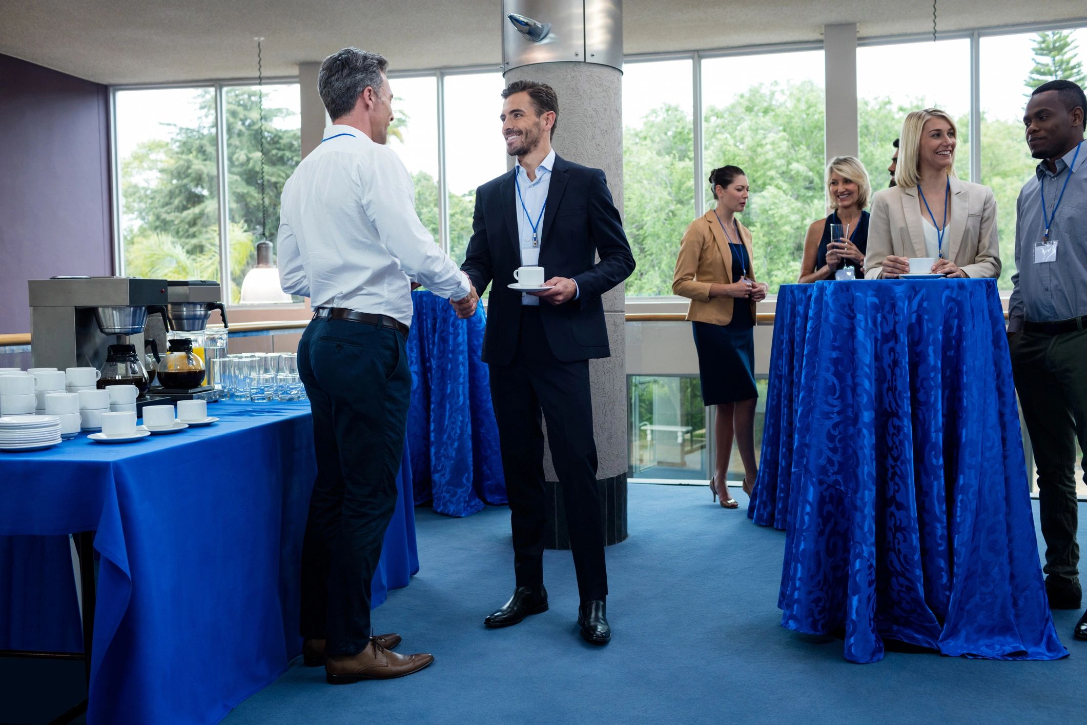 business event at modern venue